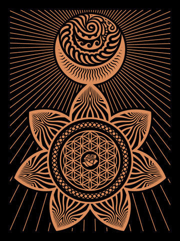 "Ganas Sun Moon"  Ernesto Yerena Montejano Limited Edition Print