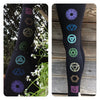 7 Chakras Yoga Legging, Black/Multicolored